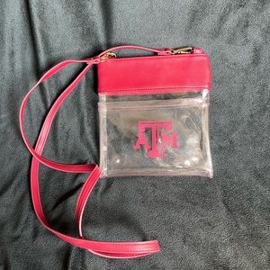 Texas A&M Aggies Clear Crossbody Game Day Purse - Kyle Field Approved